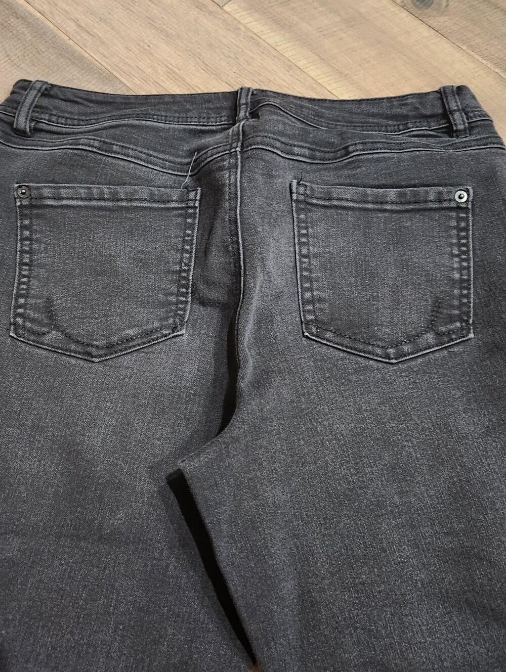 INC Womens Bootcut Jeans Curvy Fit Black Size 8 midrise - Picture 5 of 5
